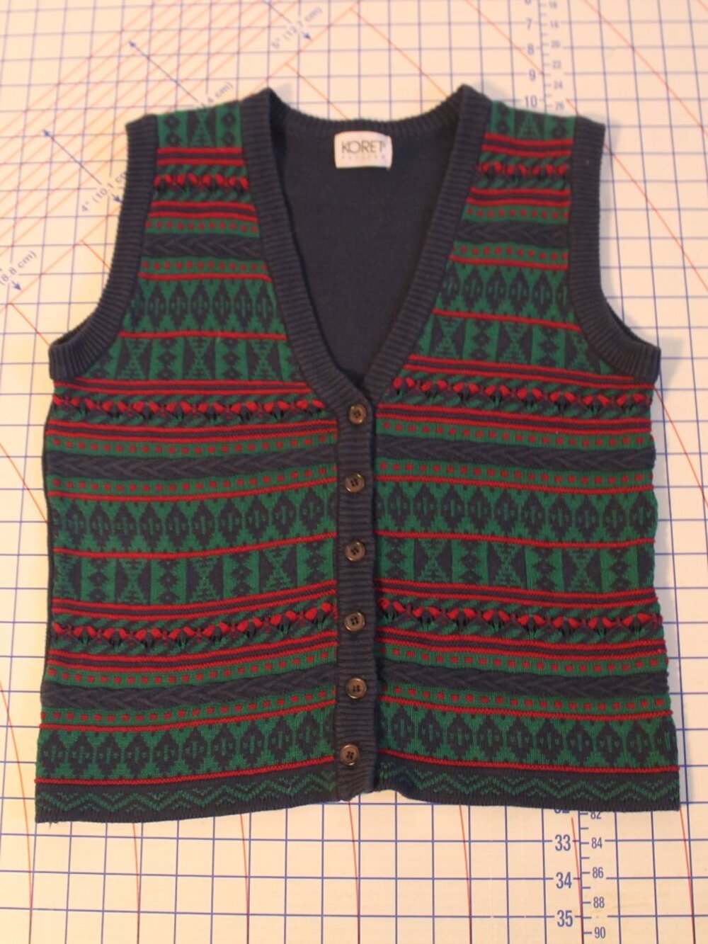 Koret Petites Fair Isle Sweater Vest PS/M